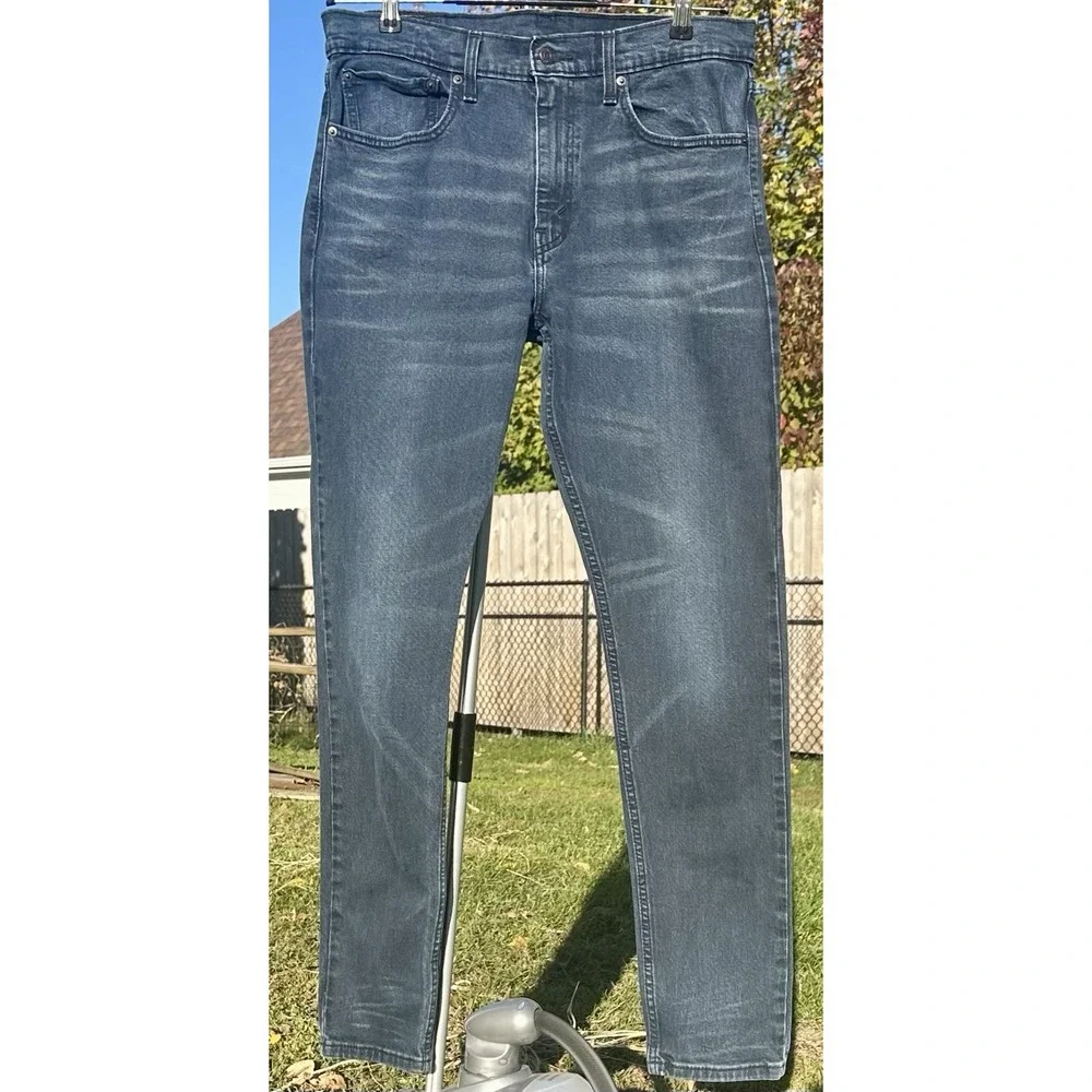 LEVI'S 512 Slim Taper Flex Jeans Men's 34x34 Blue Gray Stretch Denim MidRise EUC